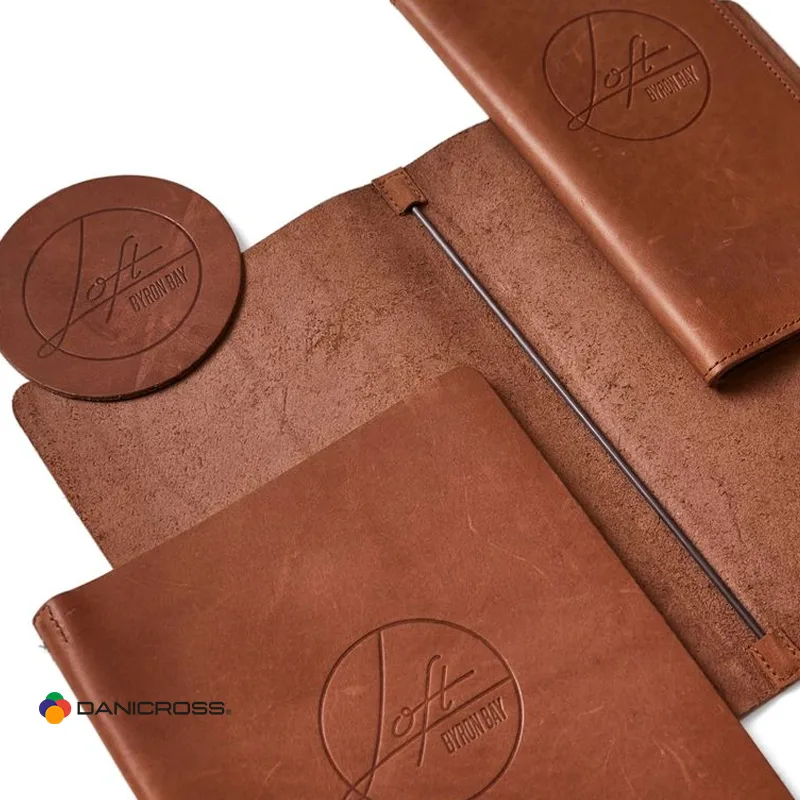 custom menu covers manufacturer with logo embossing
