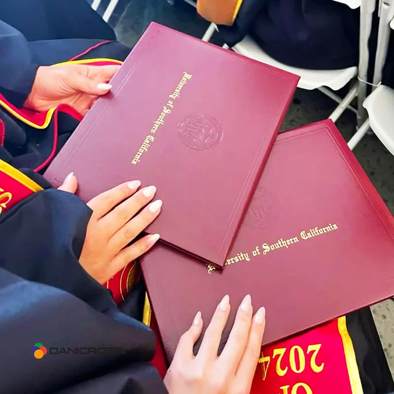 Custom Certificate Folder with Embossed Logo