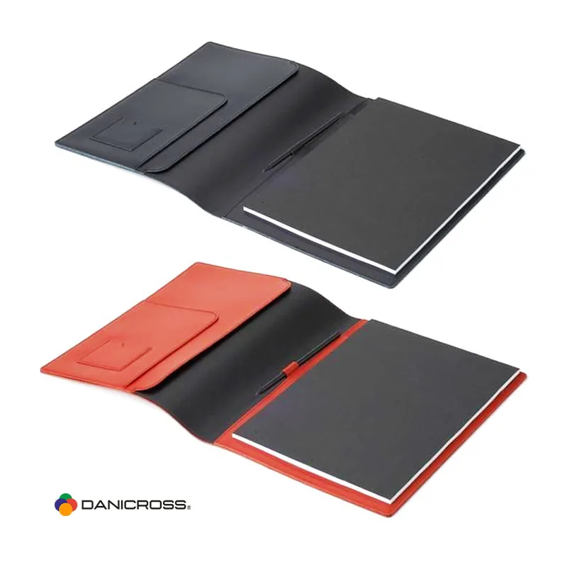 Custom meeting folders manufacturer leather corporate folder