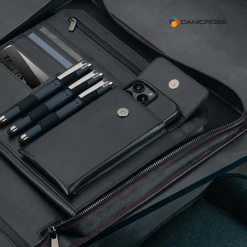 Leather meeting folders craftsmanship manufacturer